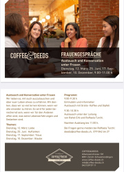 Flyer Frauengespräche 2024 COFFEE&DEEDS