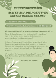 ACHTE AUF DIE POSITIVEN SEITEN DEINER SELBST